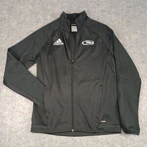 Adidas‎ Climalite Youth Full Zip Black Jacket Size 13-14 Yrs With Logo